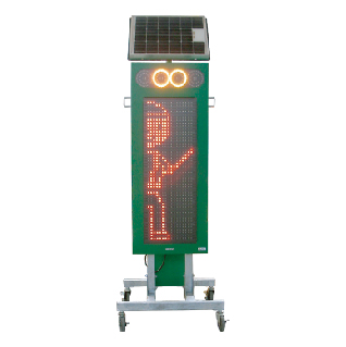 ソーラー式LED電光標示盤　縦型　タイプC